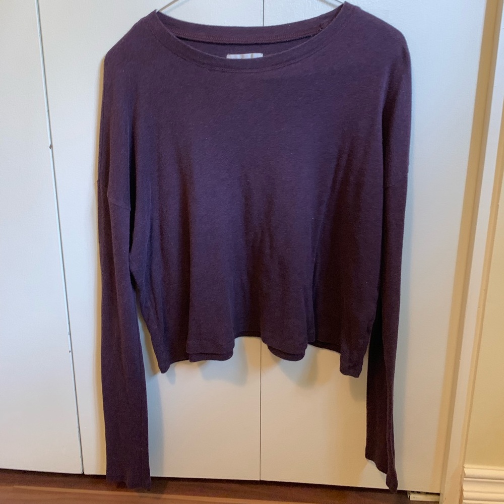 ARITZA TNA DARK PURPLE SWEATER